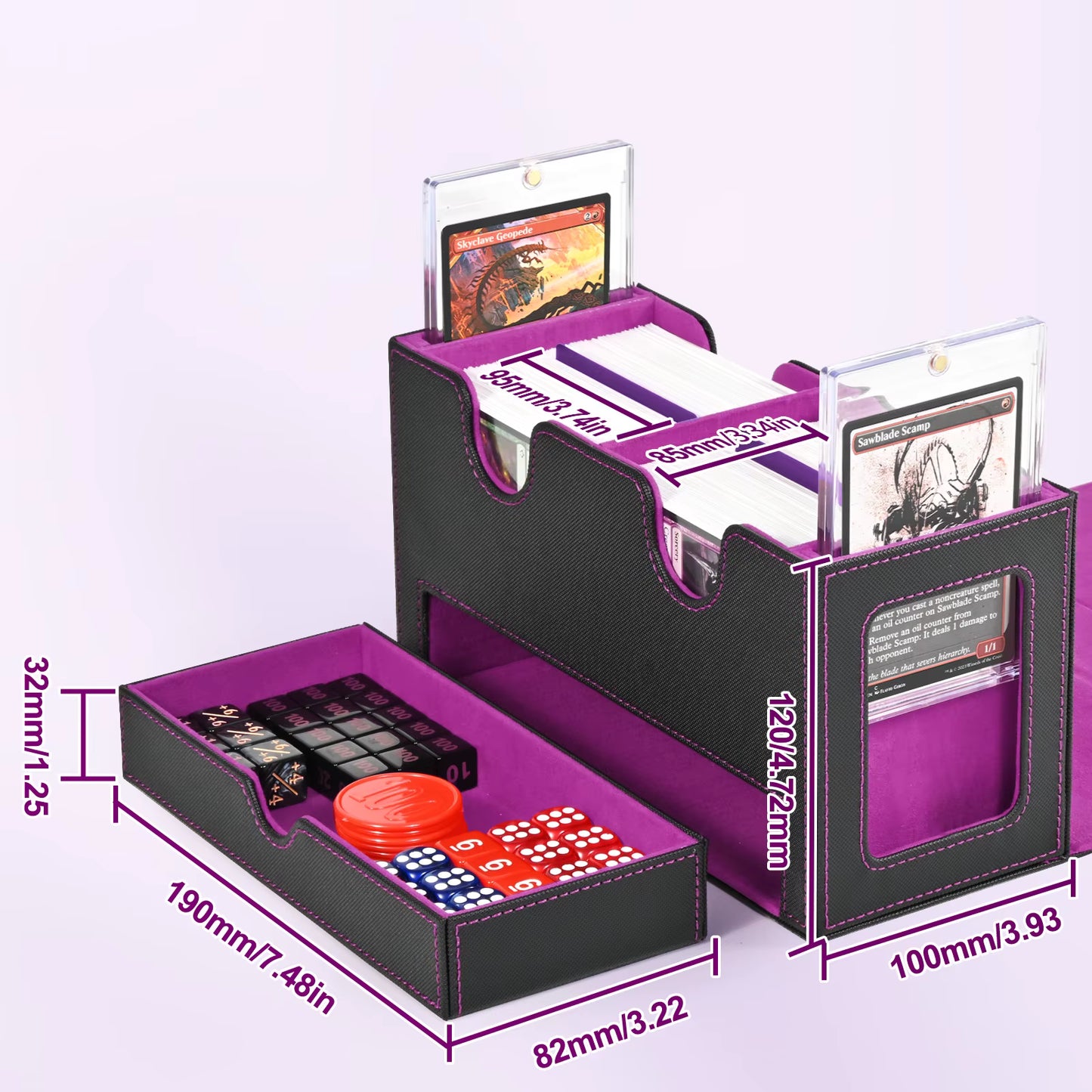 Dual Commander Box w/Display & Dice Tray