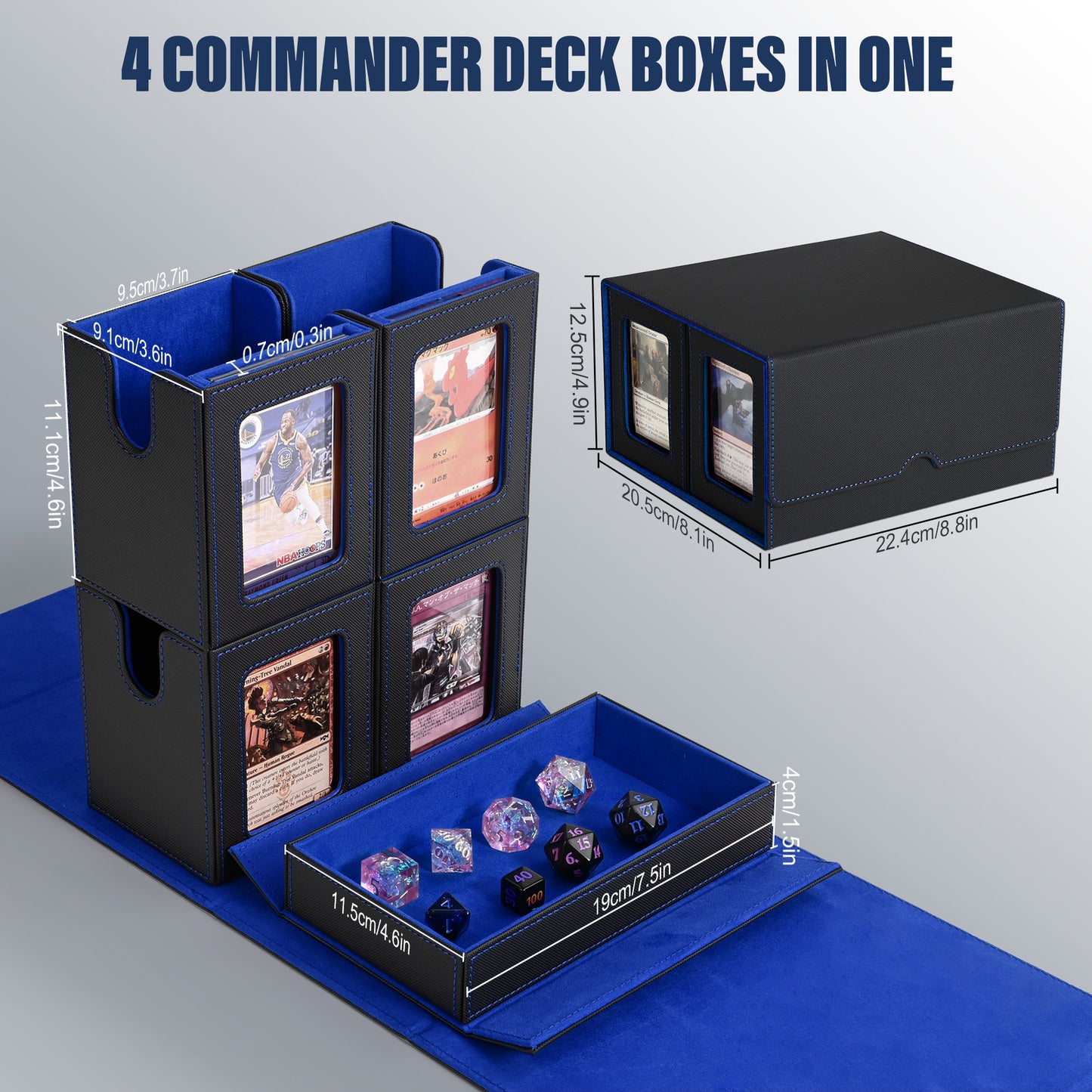 Quad Commander Box w/Display & Dice Tray